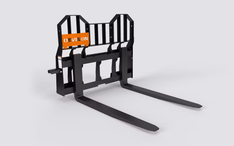 2026 Develon Hi-Vis Rail Pallet Fork - Image 1